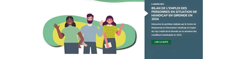Image du site Internet Cap emploi sur le Bilan de l'emploi ds personnes en situation de handicap